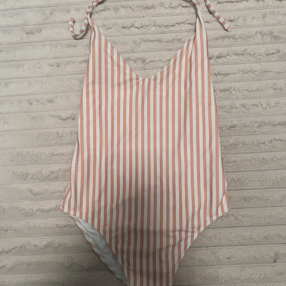 Hollister S Striped One-Piece Swimsuit